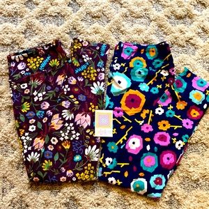 LuLaRoe NWT full length leggings NEW w/tags 2 Pairs per bag! Size TC size 12-18